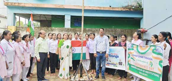 ନିର୍ମାଣରେ ୭୯ ତମ ସ୍ବାଧିନତା ଦିବସ ପାଳିତ