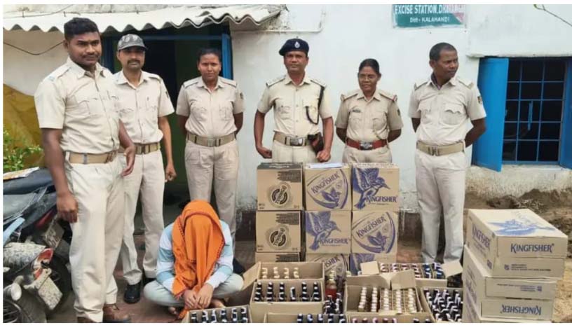 ବେଆଇନ ବିଦେଶୀ ମଦ କୋଠି ରେ ଅବକାରୀ ବିଭାଗ ର ଚଢ଼ାଉ, ଜଣେ ଗିରଫ