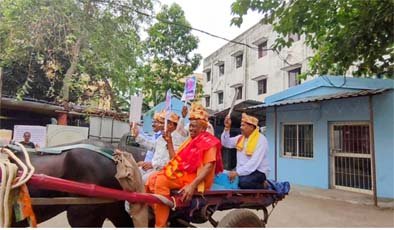 କାଳିଆ ଘୋଡ଼ାରେ ଚଢ଼ି ମଧୁବାବୁଙ୍କ ପ୍ରଚାର
