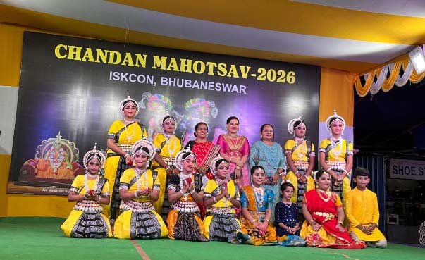 ଇସ୍କନ ମନ୍ଦିର ଦ୍ବାରା ଆୟୋଜିତ “ନୃତ୍ୟନିପୁଣା ଓଡ଼ିଶୀ ନୃତ୍ୟ ଅନୁଷ୍ଠାନ “