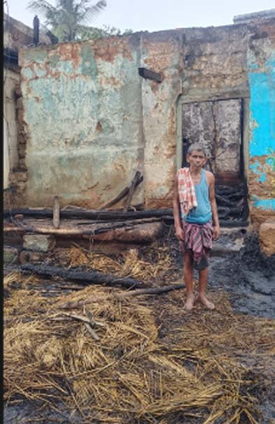 କହ୍ନେଇପୁର ଗ୍ରାମରେ ଅଗ୍ନିକାଣ୍ଡ, ଦୋକାନ ଘର ସମେତ ୪ ବଖରା ଭସ୍ମୀଭୂତ
