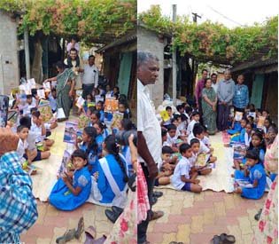 ଶ୍ରଦ୍ଧାଞ୍ଜଳି ଦିବସରେ ପିଲା ମାନଙ୍କୁ ପାଠ୍ୟ ଉପକରଣ ବଂଟନ