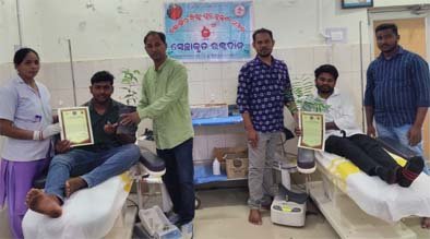 ଯୁବ କୁଲୁତା ସମାଜ ପକ୍ଷରୁ ୫ ୟୁନିଟ୍ ରକ୍ତ ସଂଗୃହୀତ